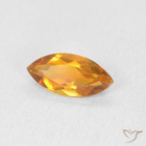 Citrino Oro natural de 0.46 ct, Marquesa, VVS-VS