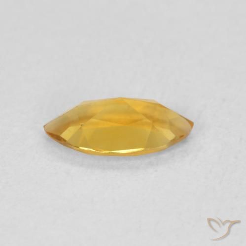 Citrino Dorado oscuro natural de 0.46 ct, Marquesa, VVS-VS