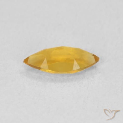 Citrino Dorado oscuro natural de 0.46 ct, Marquesa, VVS-VS