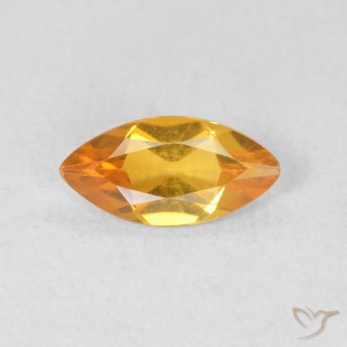 0.50ct Natural Oro Citrino, Marquesa, VVS-VS