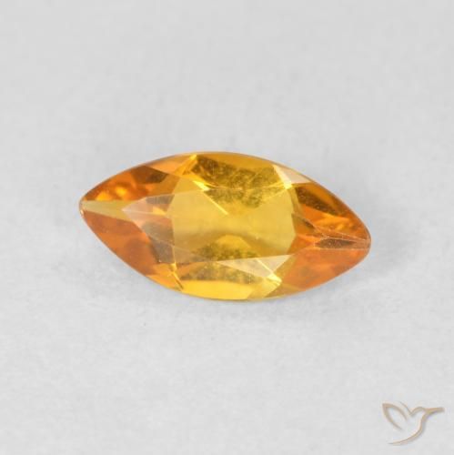 Citrino Oro natural de 0.50 ct, Marquesa, VVS-VS
