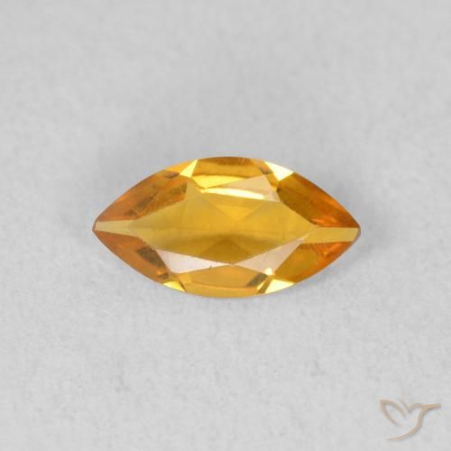 0.39ct Natural Oro Citrino, Marquesa, VVS-VS