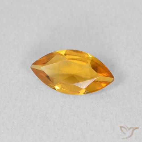 Citrino Oro natural de 0.39 ct, Marquesa, VVS-VS