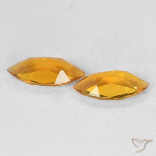 Gemas de Citrino Oro natural de 0.89 ct, Marquesa, VS