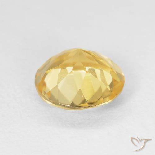 Citrino Amarillo-dorado claro natural de 1.72 ct, Redondo, VS