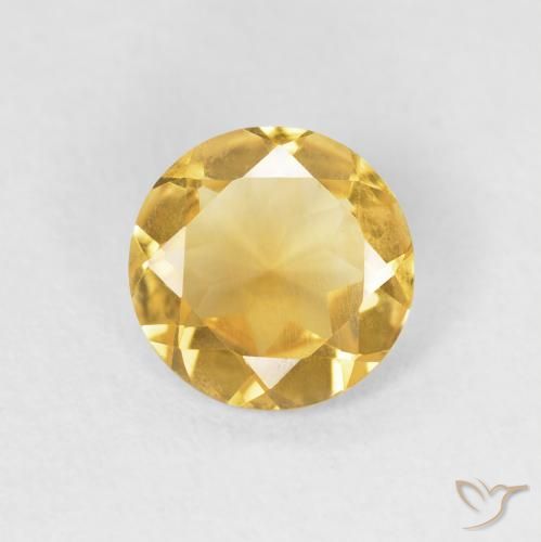 0.97ct Natural Oro Citrino, Redondo, VS