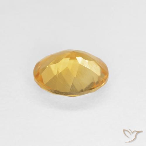 Citrino Oro natural de 0.97 ct, Redondo, VS