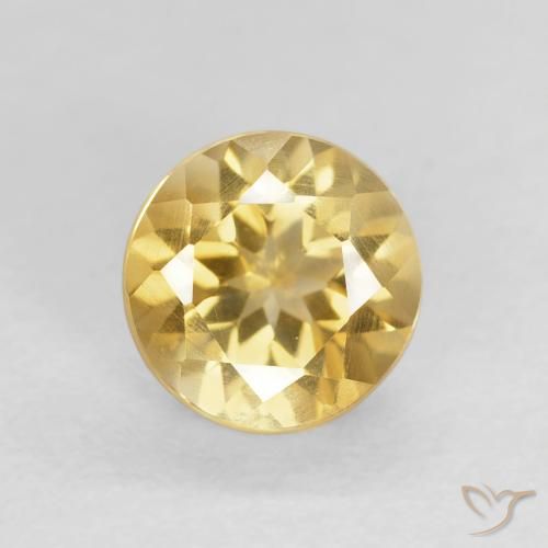 1.05ct Natural Oro Citrino, Redondo, VS