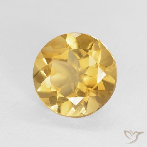 Citrino Oro natural de 1.67 ct, Redondo, VS