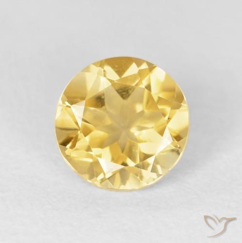 1.61ct Natural Oro Citrino, Redondo, VVS-VS
