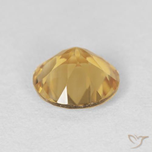 Citrino Oro natural de 1.60 ct, Redondo, VVS