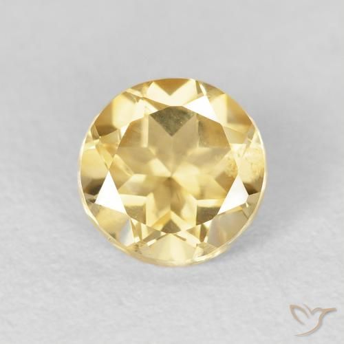 0.99ct Natural Oro Citrino, Redondo, VVS