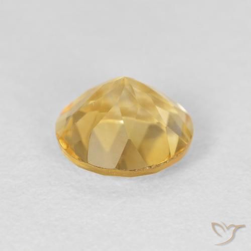 Citrino Naranja dorado natural de 1.73 ct, Redondo, VVS