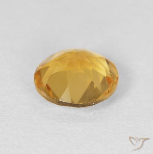 Citrino Oro natural de 1.62 ct, Redondo, VVS