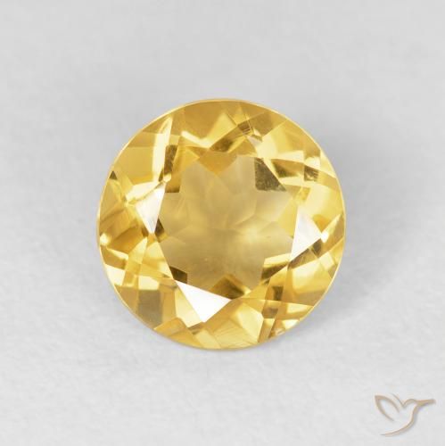 1.71ct Natural Dorado Citrino, Redondo, VVS