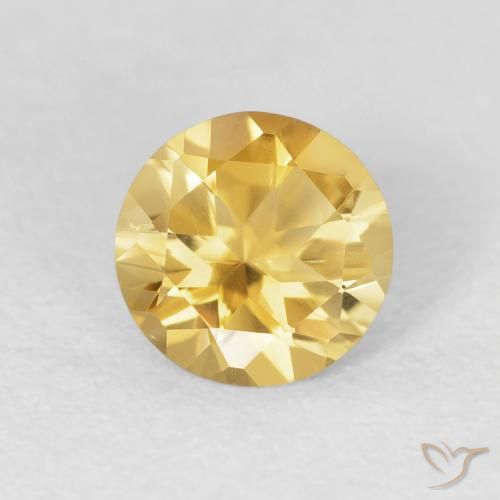 1.03ct Natural Oro Citrino, Redondo, VVS