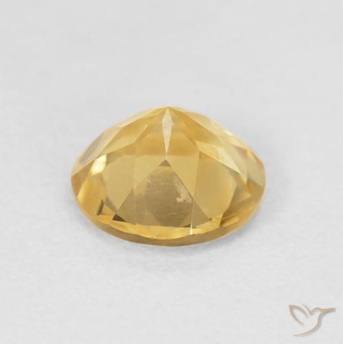 Citrino Oro natural de 1.45 ct, Redondo, VVS-VS