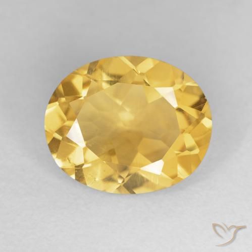 4.12ct Natural Dorado claro Citrino, Ovalada, VVS-VS
