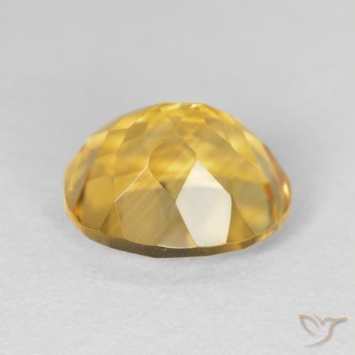 Citrino Dorado intenso natural de 5.03 ct, Ovalada, VVS-VS