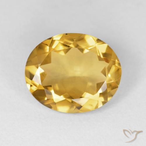 3.81ct Natural Dorado Citrino, Ovalada, VVS-VS