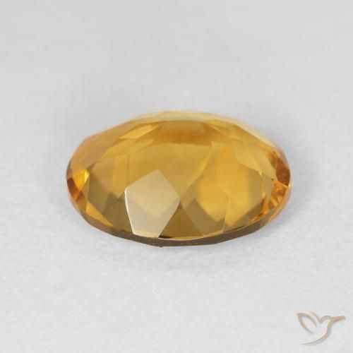Citrino Dorado natural de 3.81 ct, Ovalada, VVS-VS