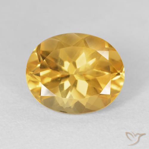 4.86ct Natural Dorado claro Citrino, Ovalada, VVS-VS