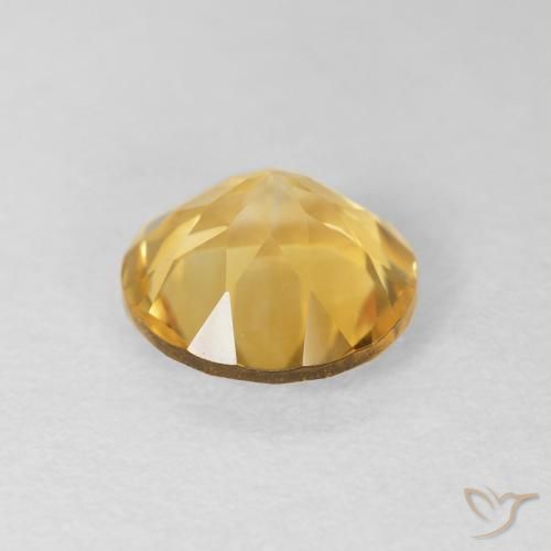 Citrino Oro natural de 1.72 ct, Redondo, VVS