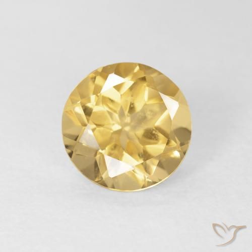 1.55ct Natural Oro Citrino, Redondo, VVS