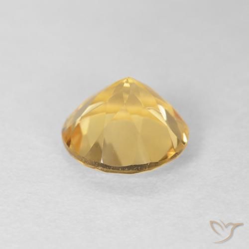 Citrino Oro natural de 1.55 ct, Redondo, VVS