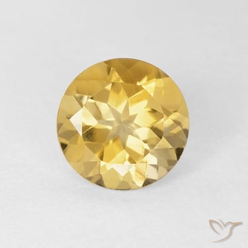 1.91ct Natural Oro Citrino, Redondo, VVS