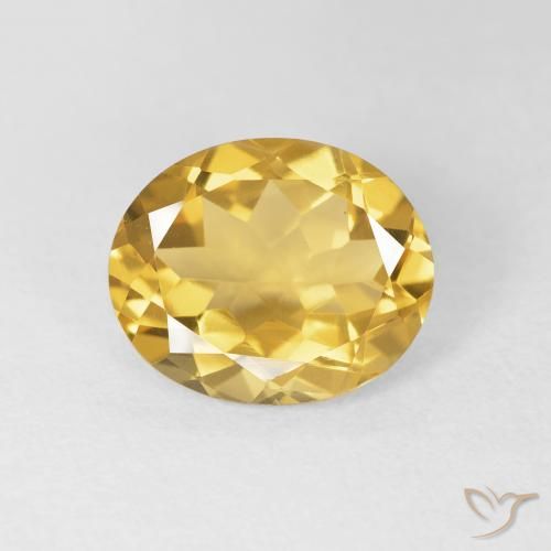 3.93ct Natural Dorado Citrino, Ovalada, VVS