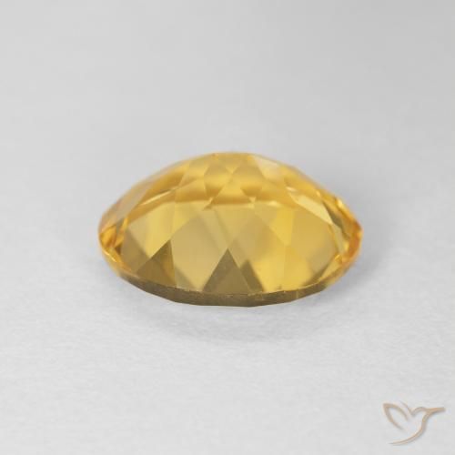 Citrino Dorado natural de 3.93 ct, Ovalada, VVS