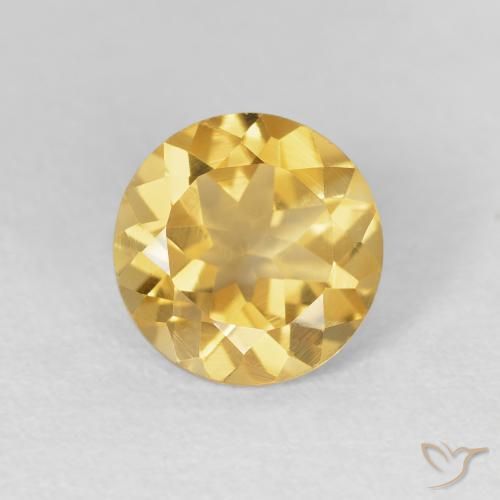 1.73ct Natural Dorado Citrino, Redondo, VVS