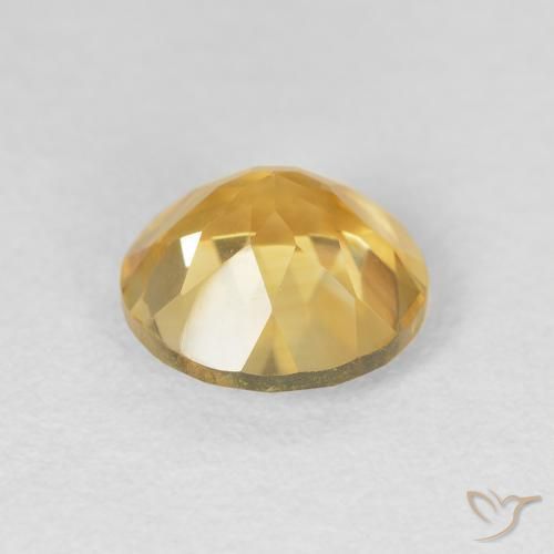 Citrino Naranja dorado natural de 1.89 ct, Redondo, VVS