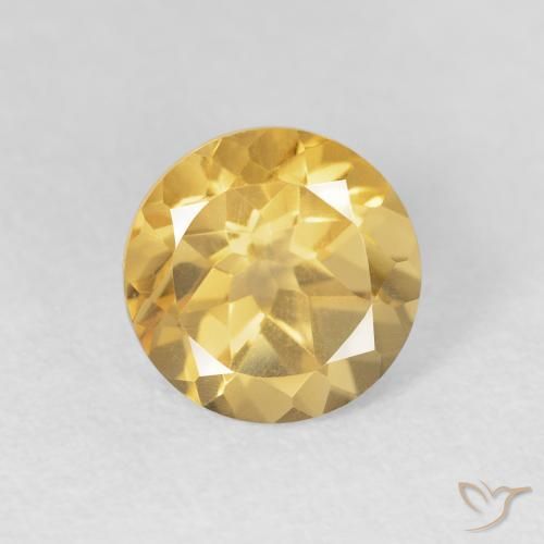 1.97ct Natural Oro Citrino, Redondo, VVS
