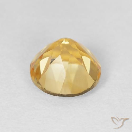 Citrino Oro natural de 1.97 ct, Redondo, VVS