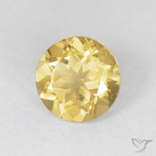 Citrino Naranja dorado natural de 1.94 ct, Redondo, VVS