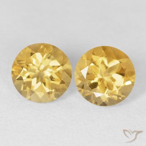2.45ctw Natural Oro Citrino, Redondo, VVS
