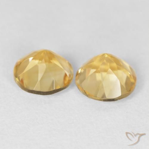Gemas de Citrino Oro natural de 2.45 ct, Redondo, VVS
