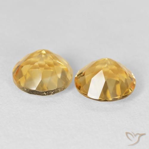 Gemas de Citrino Oro natural de 3.68 ct, Redondo, VVS