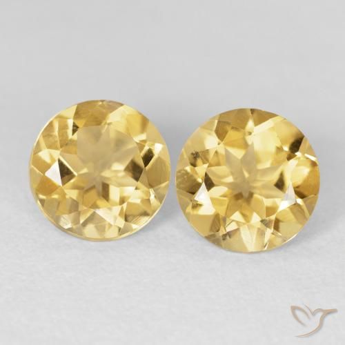 3.45ctw Natural Oro Citrino, Redondo, VVS