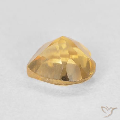Citrino Oro natural de 0.73 ct, Corazón, VVS