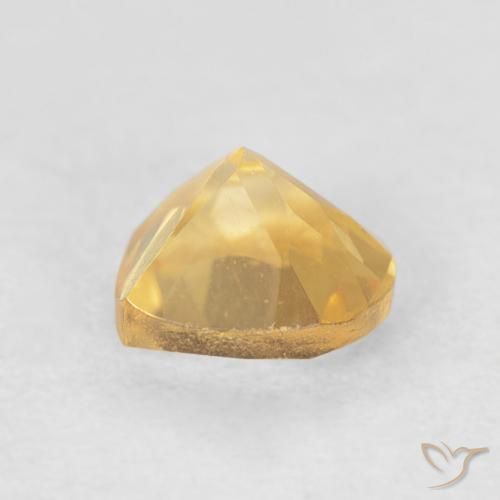 Citrino Oro natural de 0.74 ct, Corazón, VVS