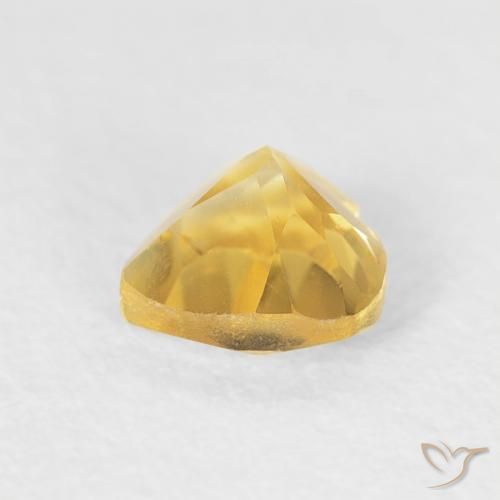Citrino Dorado claro natural de 0.47 ct, Corazón, VVS-VS