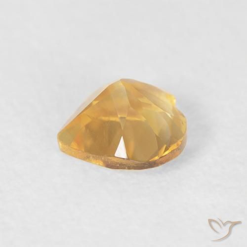 Citrino Oro natural de 0.39 ct, Corazón, VVS