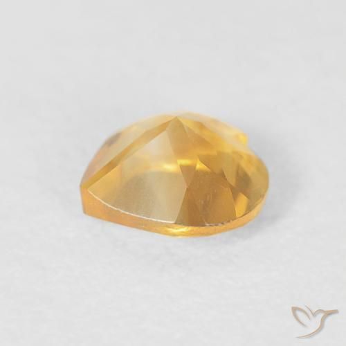Citrino Oro natural de 0.42 ct, Corazón, VVS