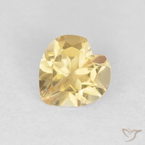 0.55ct Natural Oro Citrino, Corazón, VVS