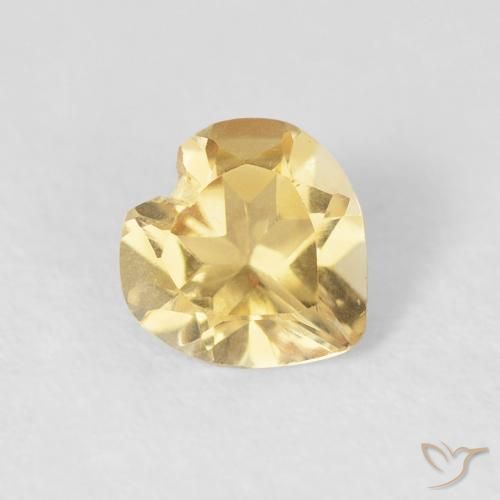 Citrino Oro natural de 0.55 ct, Corazón, VVS