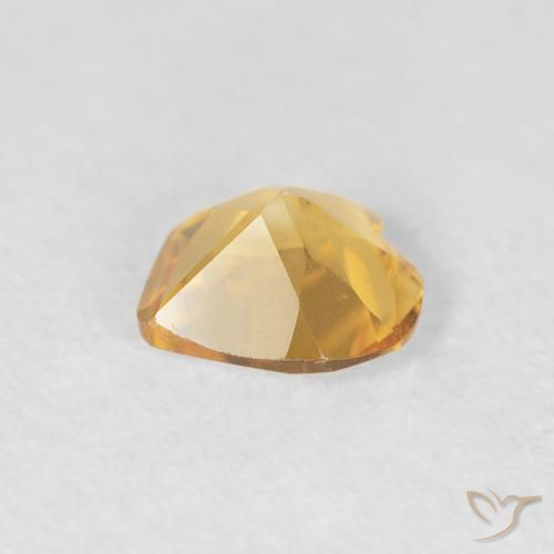 Citrino Oro natural de 0.55 ct, Corazón, VVS