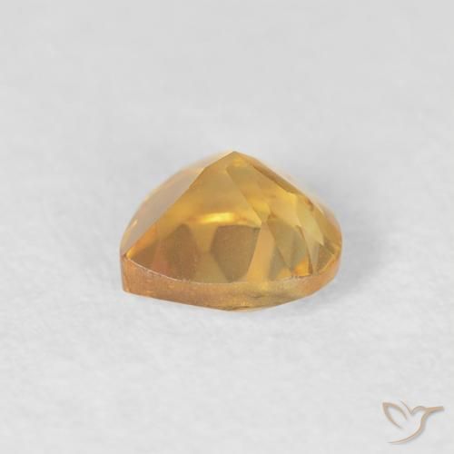 Citrino Oro natural de 0.45 ct, Corazón, VVS